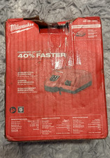 Milwaukee M18/M12 Rapid Charger 48-59-1808 Red 12V/18V (not tested)