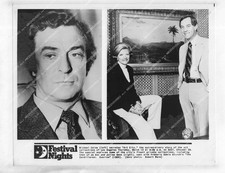 o46527 1980's orig photo Michael Caine KCET TV Art City w Jo Ann & Julian Ganz c o46527 1980's orig photo Michael Caine KCET TV Art City w Jo Ann & Julian Ganz c