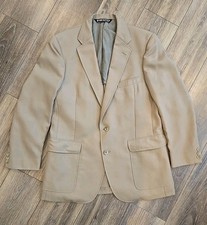 Vintage Austin Reed 42R No Tag Tan Classic 2 Button Blazer Beige/Camel