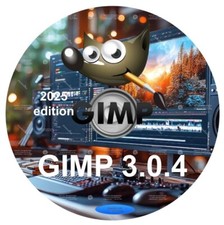 GIMP Pro 3.0.4 2025 Edition Graphic Design - Image Editing Software Mac CD