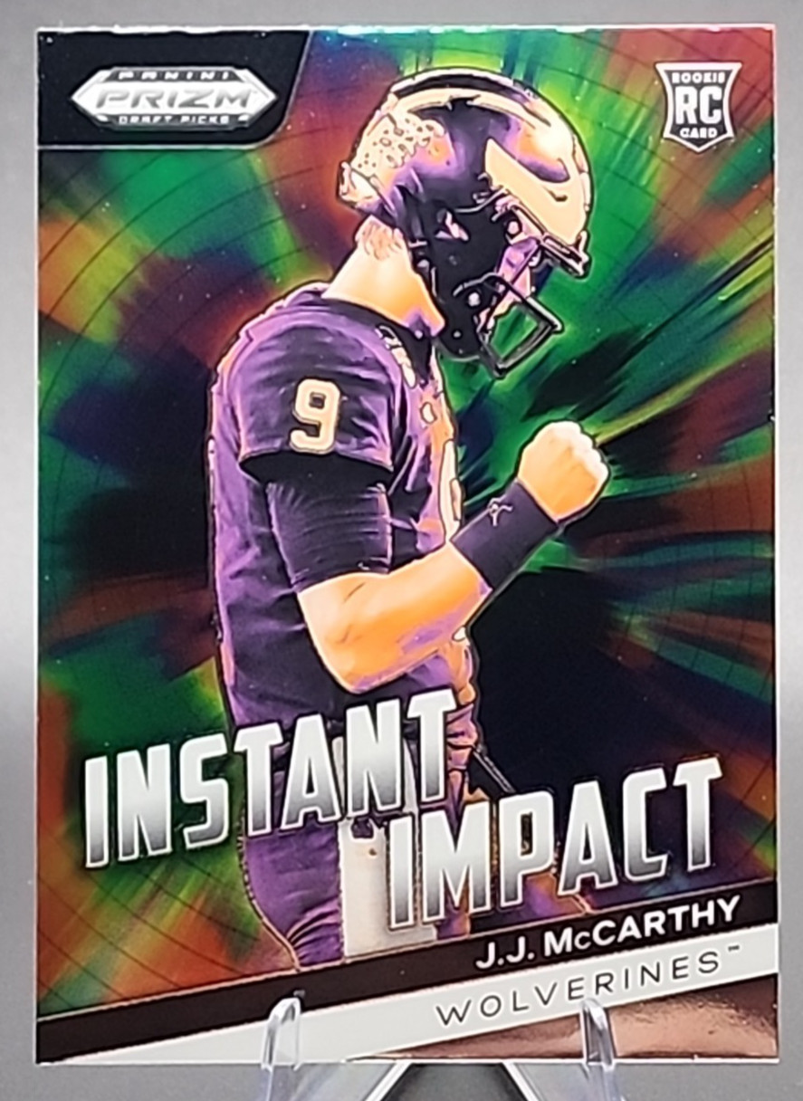 2024 Prizm Draft Picks Instant Impact J.J. McCarthy Rookie RC Minnesota Vikings