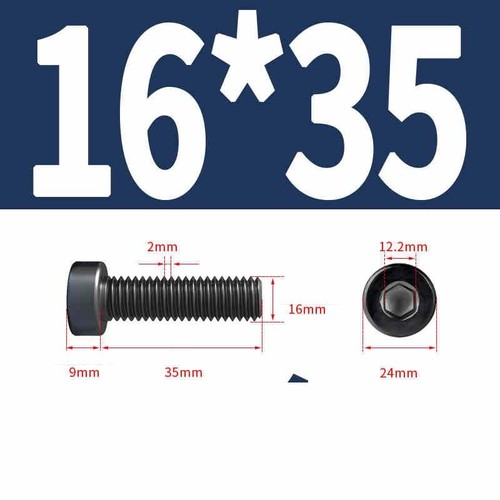 M3 M4-M16 Allen Hex Cap Head Bolts Socket Screws Thin Head Strength Grade 12.9 - Picture 75 of 80