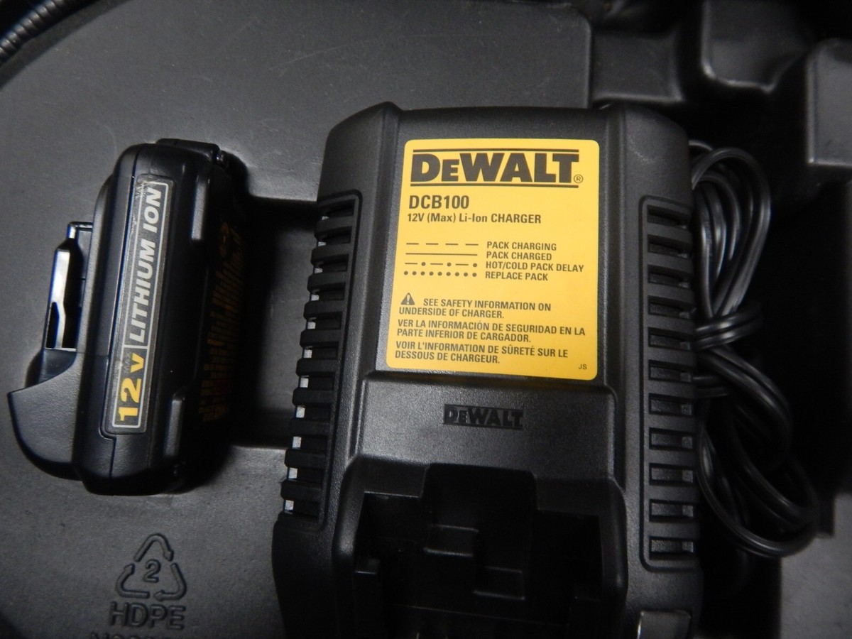 DEWALT DCT411 MAX 12V Cordless Inspection Camera w/ Battery Charger Case  Used