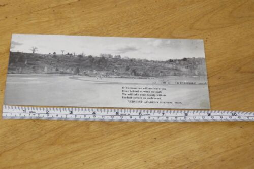 Vintage Saxtons River Vermont Academy Photo Sporting Field Song Ink Blotter VT - Picture 2 of 7