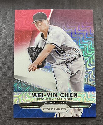 WEI-YIN CHEN 2015 Panini Prizm #145 Red White & Blue Prizm Baltimore Orioles