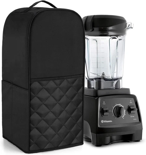 Blender Cover Compatible with Vitamix 64 Oz. Low-Profile Blender, Black(Quilted)