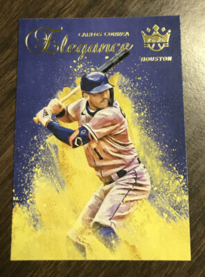 2021 Panini Diamond Kings Carlos Correa Elegance 