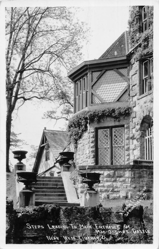 J81/ West Liberty Ohio RPPC Postkarte um 1930 Mac-O-Chee Castle 76