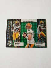 2020 Mosaic Flea Flicker Aaron Rodgers Aaron Jones Davante Adams Green Prizm