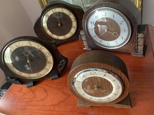 Smiths  Wooden Mantel Clocks x4