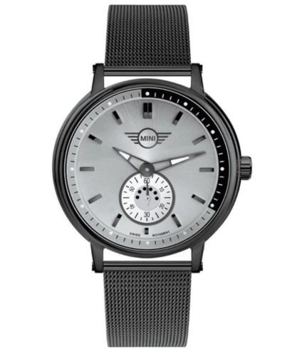 Orologio Uomo MINI COOPER BMW In Acciaio Maglia Milano Grigio Nero Swiss  Made | eBay