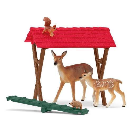 Schleich 42658 Feeding the Forest Animals Woodland Animal play set toy toys Deer - 第 4/7 張圖片
