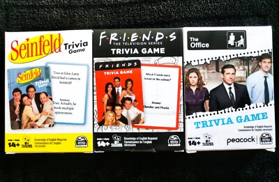 FRIENDS TRIVIA GAME THE OFFICE SEINFELD TRIVIA BRAND NEW ORIGINAL CARD GAME  SET