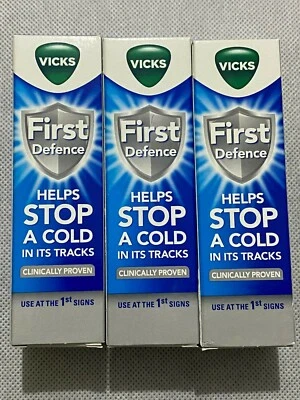 3 x Vicks First Defence Nasal Spray 15ml | UK SELLER