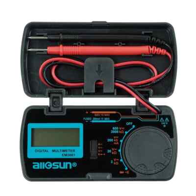 Digital Multimeter Pocket Size DC AC Voltage Tester Multi Tester Amp Ohm Meter
