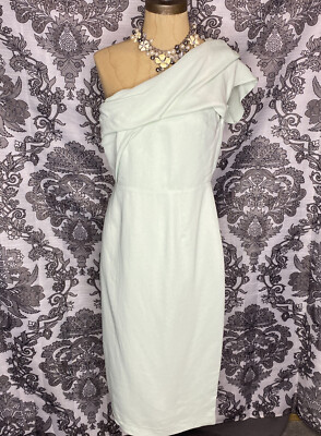 Reiss Riana One Shoulder Sophisticated Chic Mint Midi Cocktail Dress Size 8 NEW | eBay Reiss Riana One Shoulder Sophisticated Chic Mint Midi Cocktail Dress Size 8 NEW | eBay