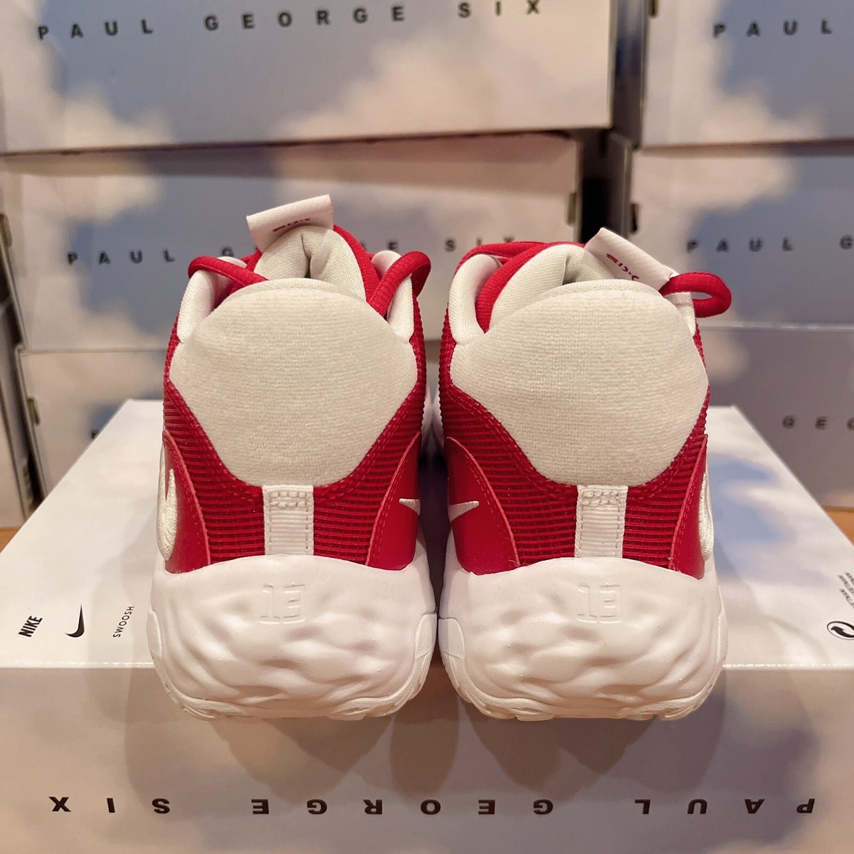 Nike PG 6 TB Promo Gym Red White Men's Size 10 Basketball
