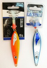 2 Fladen Sjollen 65 gram Holographic Panel Fishing Pirk Silver Blue Orange
