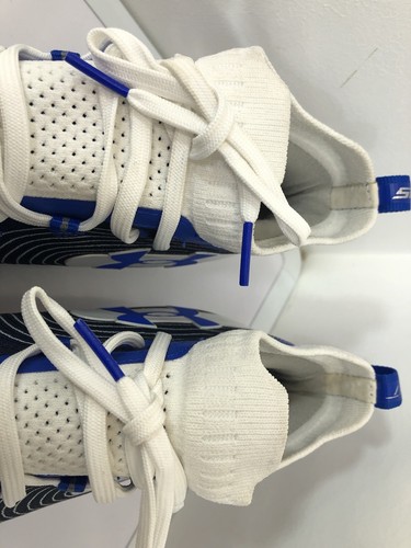 Botines de fútbol americano Under Armour UA Spotlight MC 3020675-401 azul blanco talla 12,5 EE. UU. - Imagen 4 de 24