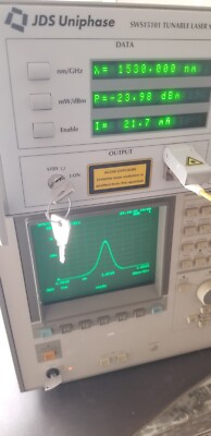 JDSU SWS 15101 Tunable Laser Source 1499 to 1600 nm. Variable output power WORKS