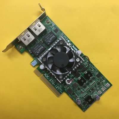 Low bracket Supermicro AOC-STG-I2T RJ45 10  Ethernet Adapter 10GbE Intel X540