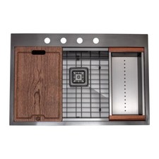 Stainless Steel Drop in Single Bowl Kitchen Sink