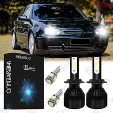 For VW Golf MK4 Headlight Xenon White 6000K 1997-2003 Led Side Light Bulbs 4x