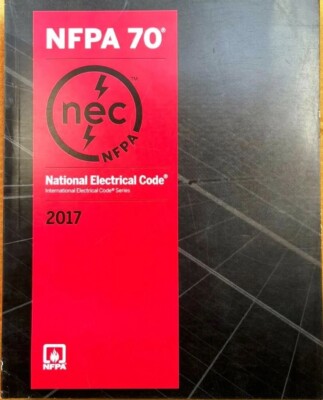 NFPA 70 National Electrical Code NEC 2017 Edition Paperback Free Shipping USA