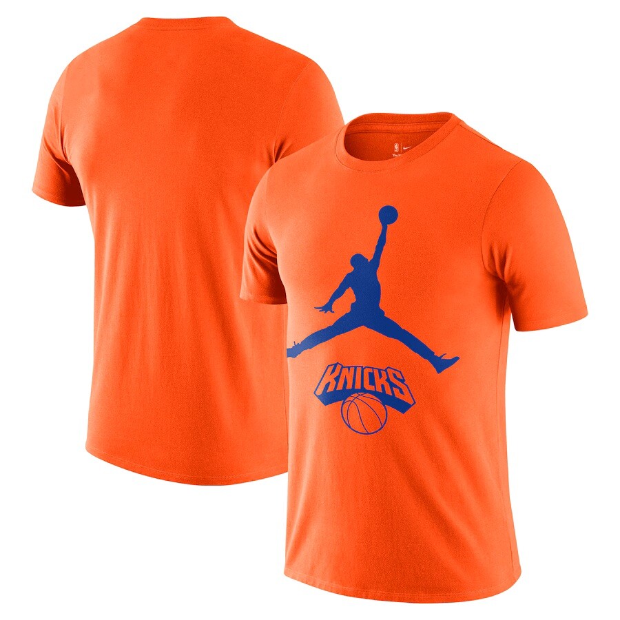 New York Knicks Nike Essential Jumpman T-Shirt - Orange | eBay