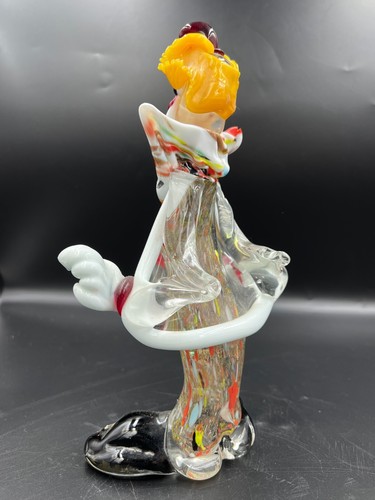 Vintage Autentico Vetro Veneziano Clown Murano Grande - Foto 6 di 23