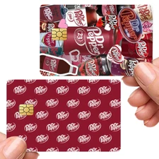 Custom Credit Card Cover Pop Culture Vinyl Skin Stickers Dr. Pepper Meme sticker