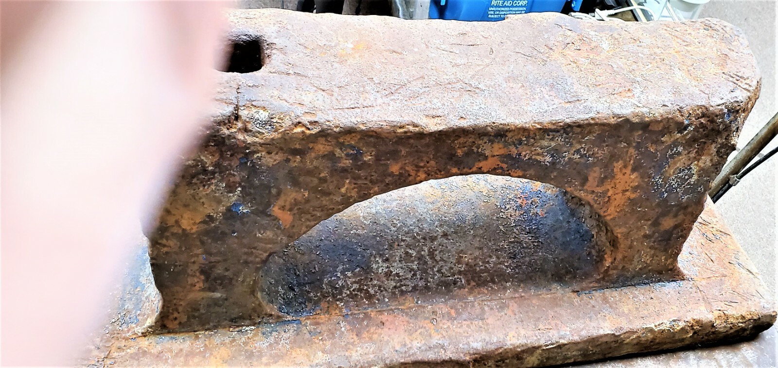 398 lbs. 24”x7” Railroad Bridge Anvil Blacksmith Anvil Single Hardy