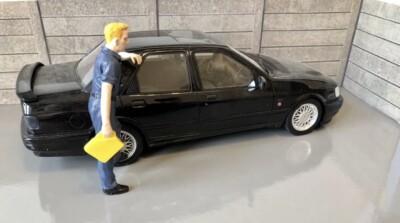 1/18 Garagendiorama Betonplatte Zaun/Mauer 0322