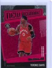 2019-20 Status Terence Davis Red New Beginning Insert Rookie RC- Toronto Raptor
