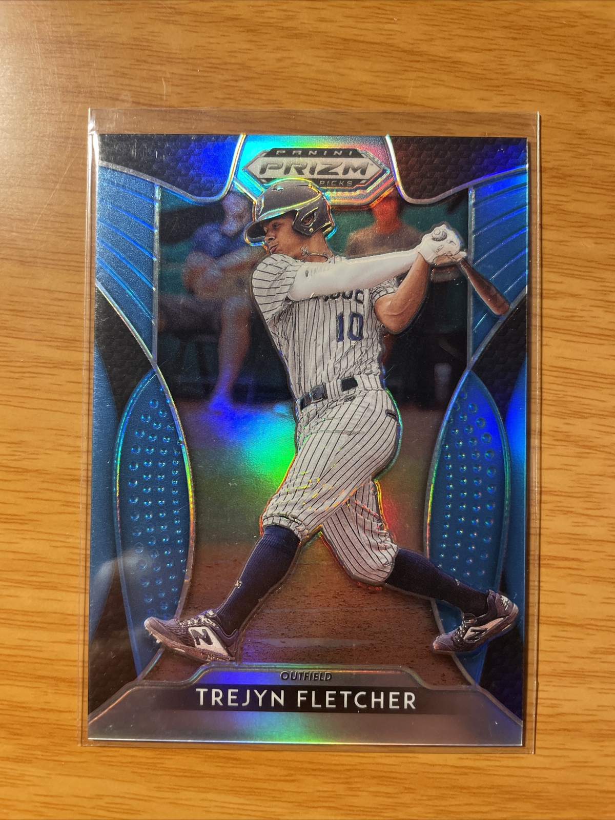 2019 Panini Prizm Draft Picks Blue Prizm Rookie 47 Trejyn Fletcher RC