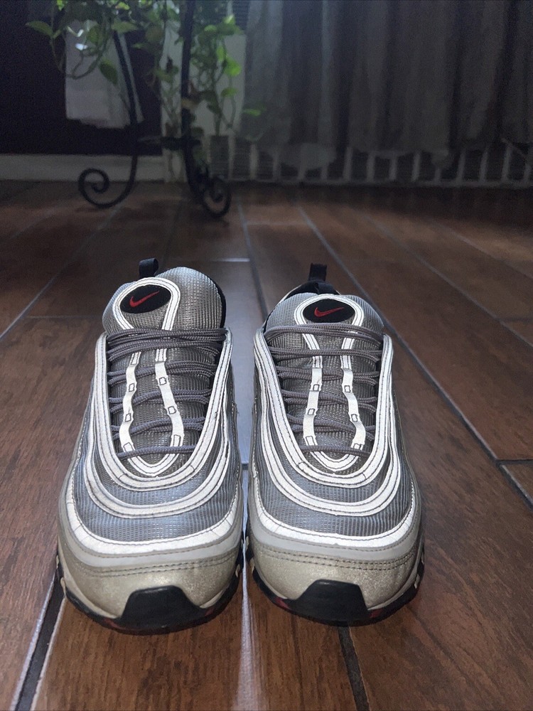 Nike Air Max 97 Silver Bullet Men's Size 10.5 Running Shoes