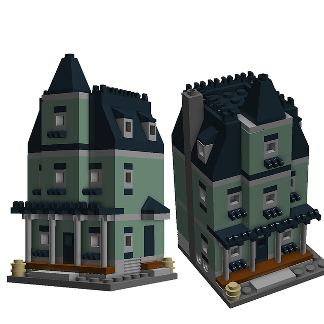 lego haunted house moc