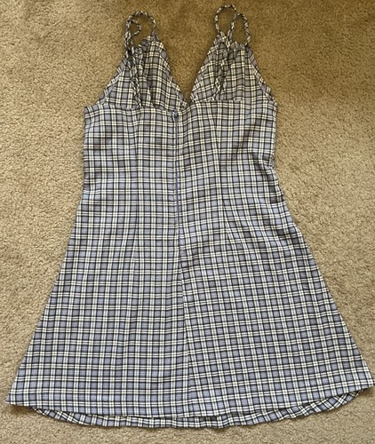 Java Java by Champion Purple Plaid 90's Mini Dress Medium - Picture 3 of 3