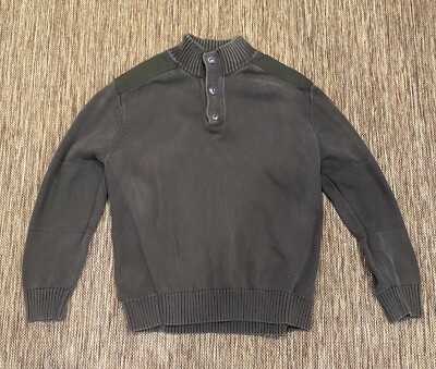 Converse One Star Vintage Green/Brown Quarter Button Pullover