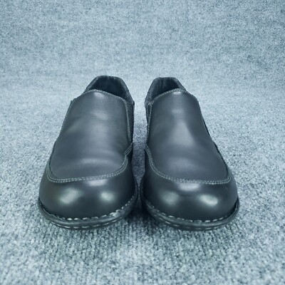 Carolina Aluminum Toe Slip Resistant Leather Opanka Shoes Black Men 9D Carolina CA5683 Size 11 M Women main image 4