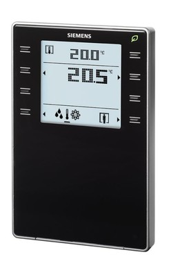 Siemens Dig.Industr. Raumbediengerät QMX3.P44-1BSC IP30 schwarz Sensoren