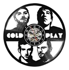 COLDPLAY - Wall Clock 30 cm diameter Laser Openwork Vinyl New - Argentina