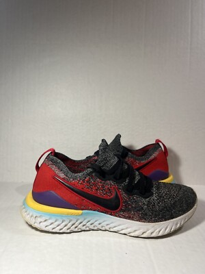 Size 7 - Nike Epic React Flyknit 2 Black University Red