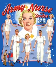 VINTAGE 1942 ARMY NURSE DR PAPER DOLLS  ORIG SIZE UNCUT REPOR READ ALL
