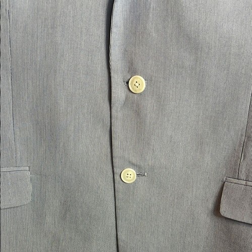 Saddlebred Sz 52R Blue and White Sport Coat Classic Design - Picture 4 of 12