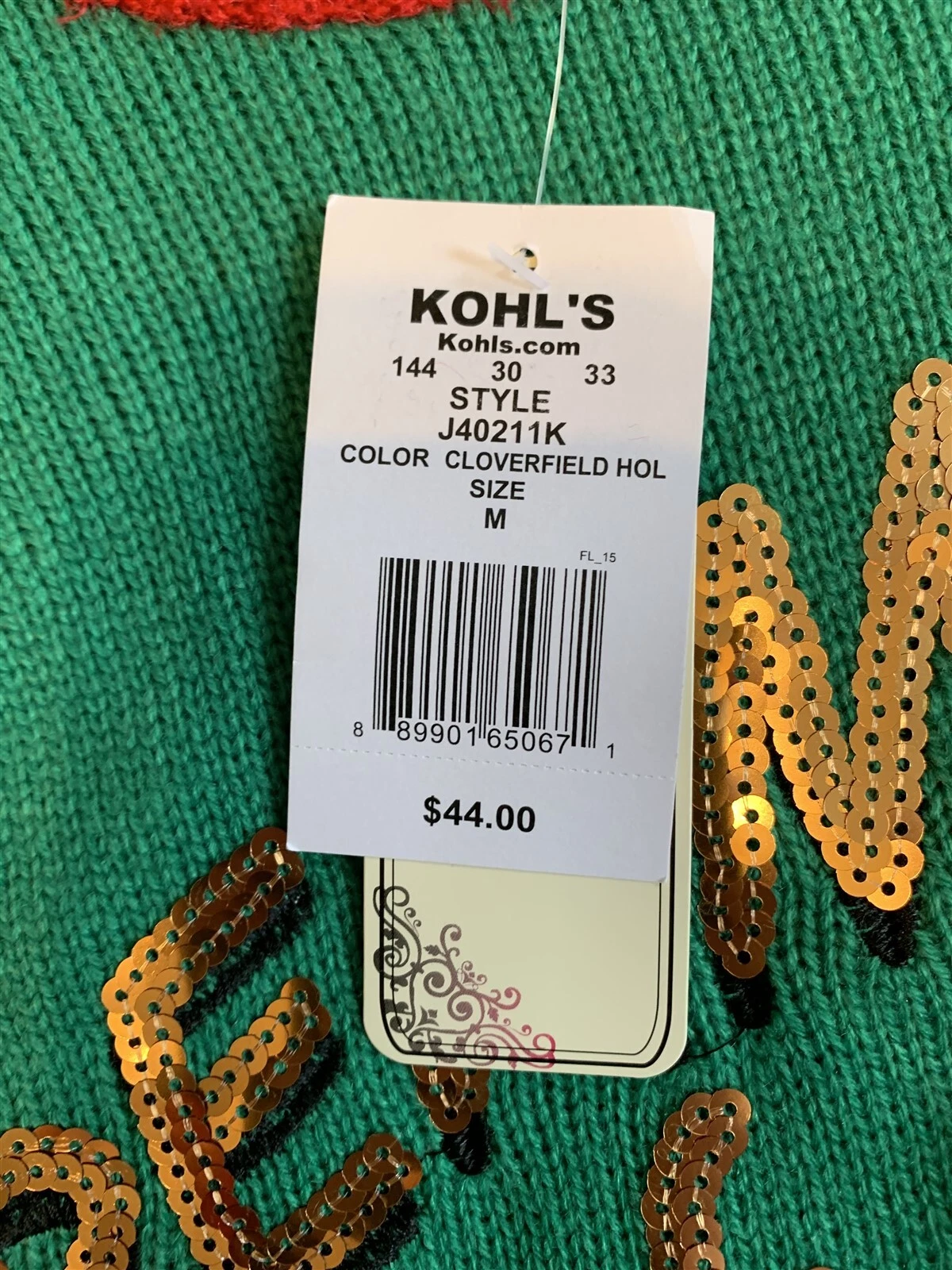 It's Our Time Dream Big Rudolph Ugly Christmas Sweater Junior's Medium