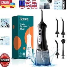 Cordless Portable Water Dental Flosser: 300ML with 3 Modes for Home & Travel