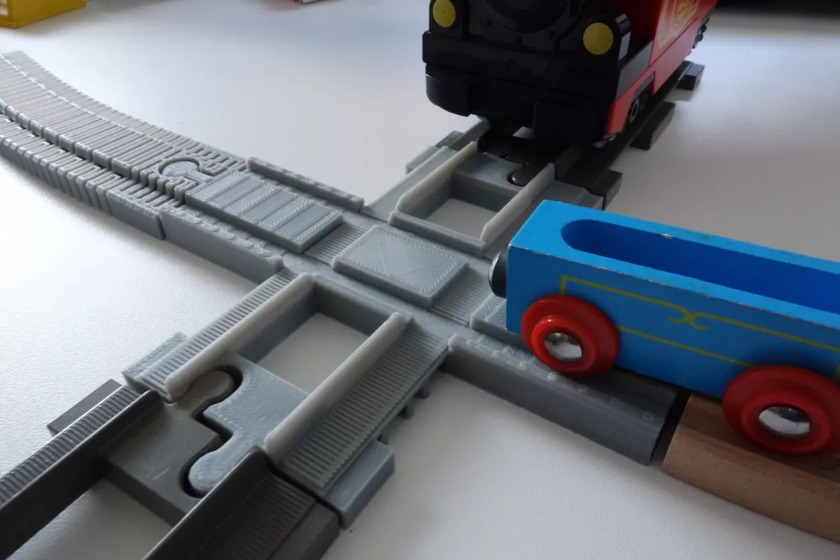 Duplo X Brio tracks cross crossing, kreuzung - 3D printed - eBay