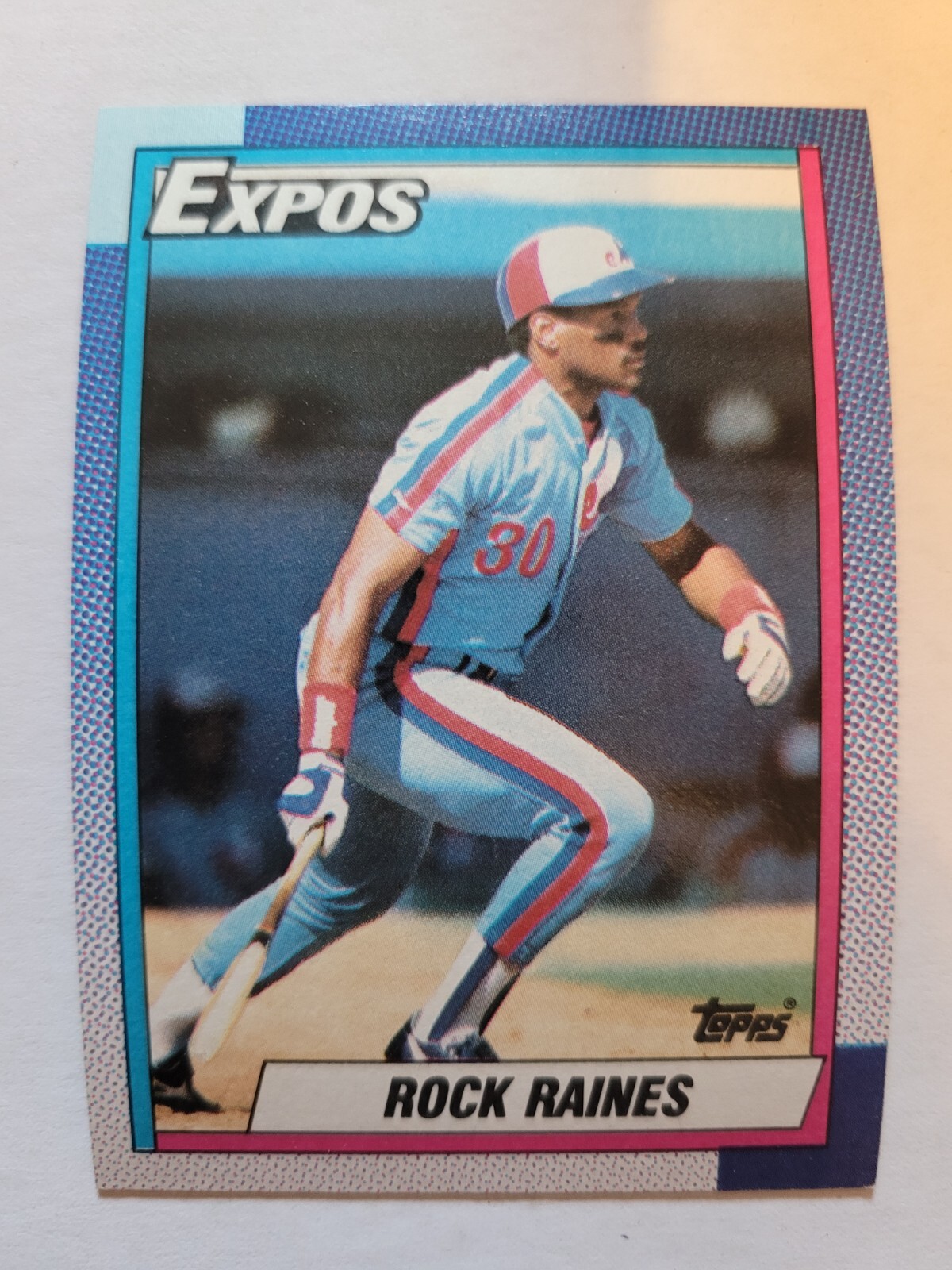 1990 TOPPS ROCK RAINES #180 NM