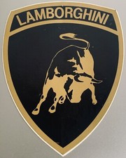 ADESIVO STICKER ORIGINALE ANNI 90 AUTOMOBILI LAMBORGHINI LOGO EPOCA COUNTACH LP 